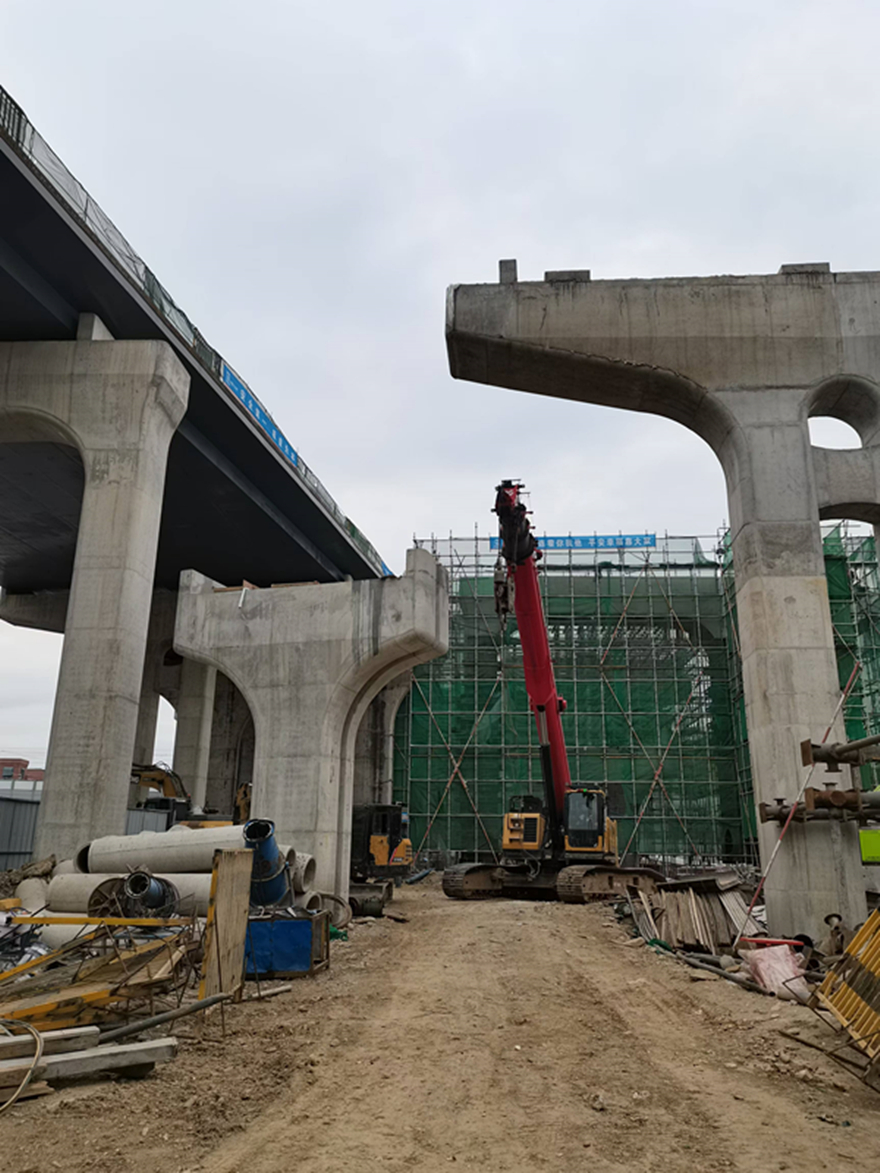 創業大道南延線施工現場